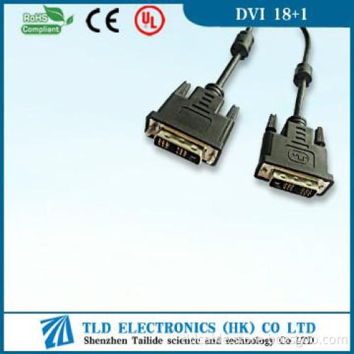 High Speed DVI 18+1 Cable M/M With Ferrite Core
